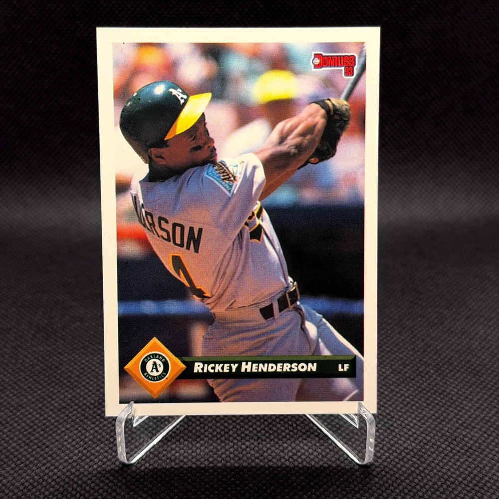 Rickey Henderson 1993 Donruss #315 Athletics Baseball Card NM